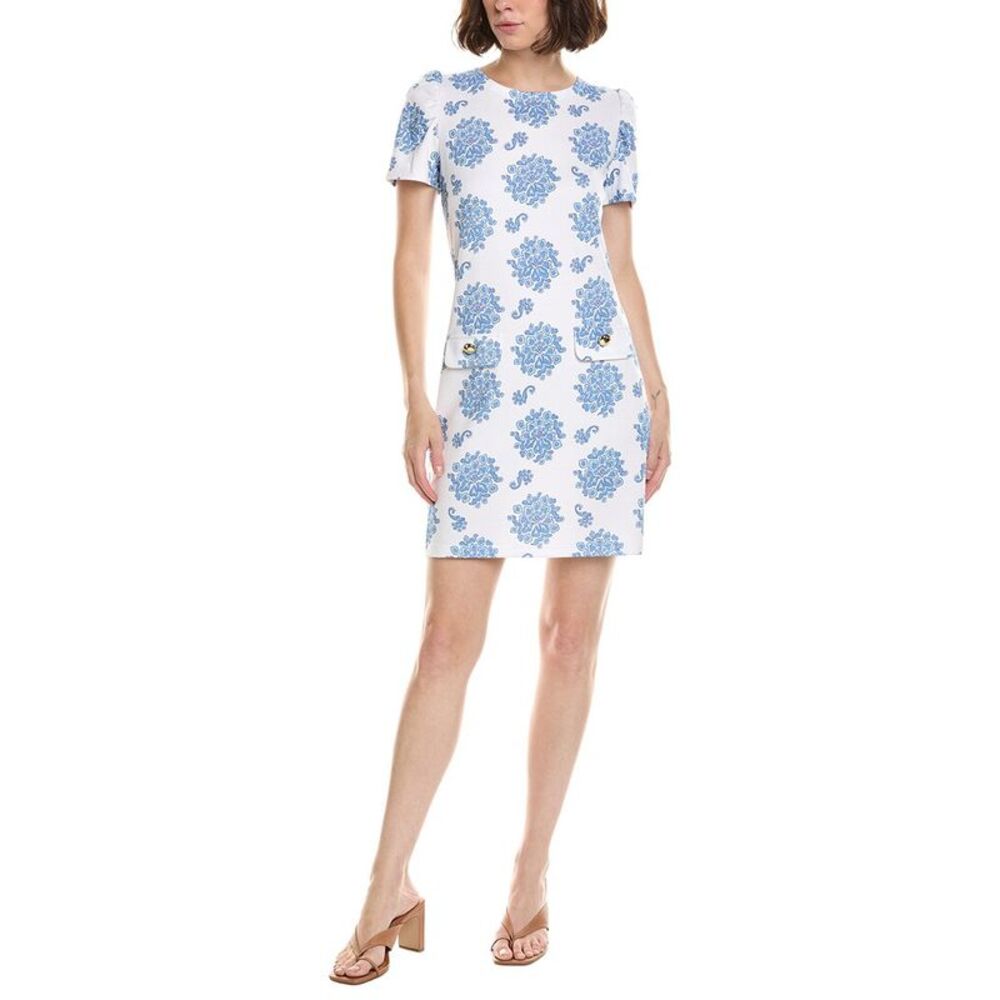 Sail To Sable Womens  Button Front Shift, Blue